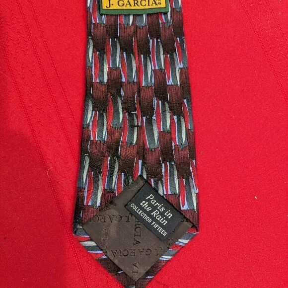 Authentic Vintage Jerry Garcia/Grateful Dead 100% Silk Necktie - Picture 3 of 6